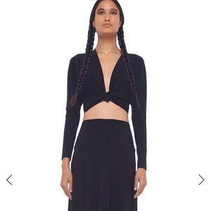 Norma Kamala‎ Dolman Wrap Top Black M NWT